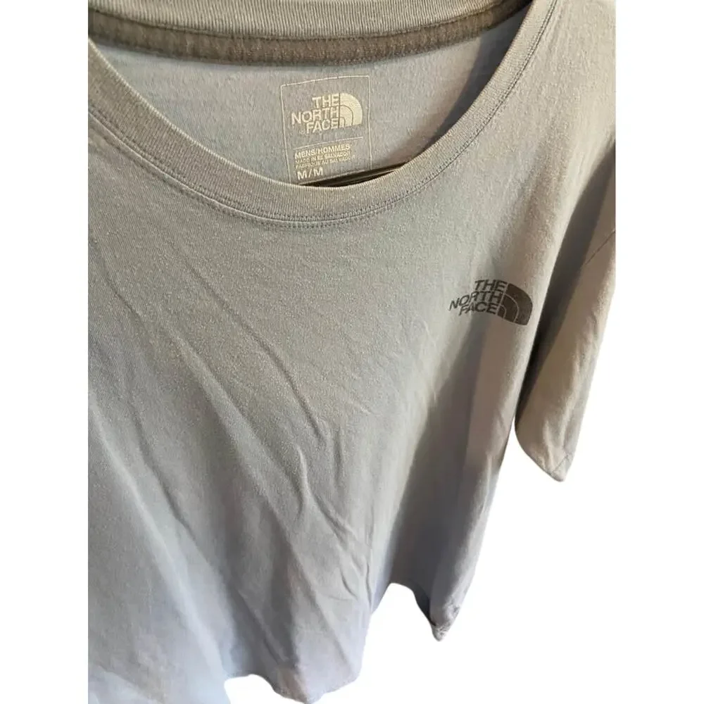 The North face mens medium blue short sleeve t shirt